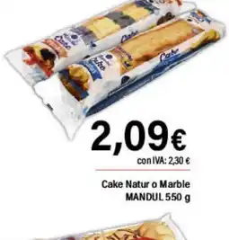 Cash Ifa MANDUL Cake Natur o Marble oferta