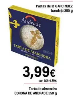 Cash Ifa CORONA DE ANDRADE Tarta de almendra oferta