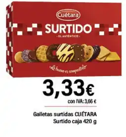 Cash Ifa CUÉTARA Galletas surtidas Surtido caja oferta