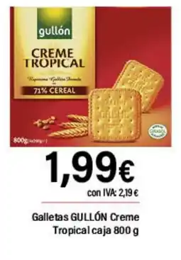 Cash Ifa GULLÓN Galletas Creme Tropical caja oferta