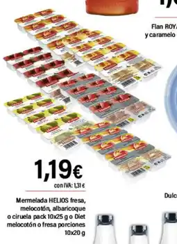 Cash Ifa HELIOS Mermelada fresa, melocotón, albaricoque o ciruela oferta