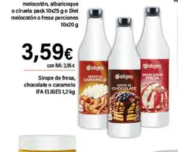 Cash Ifa IFA ELIGES Sirope de fresa,chocolate o caramelo oferta
