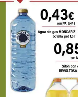 Cash Ifa MONDARIZ Agua sin gas botella pet oferta
