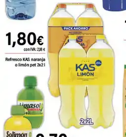 Cash Ifa KAS Refresco naranja o limón oferta