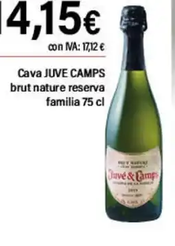 Cash Ifa JUVE CAMPS Cava brut nature reserva oferta