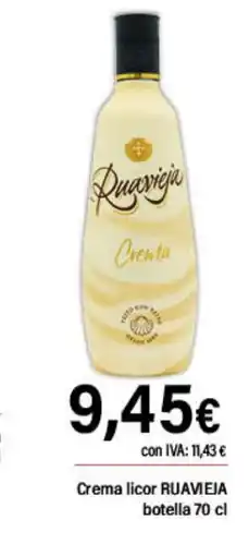 Cash Ifa RUAVIEIA Crema licor botella oferta