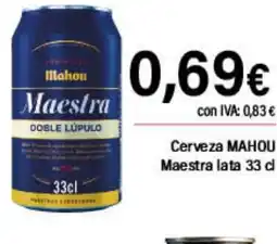 Cash Ifa MAHOU Cerveza Maestra lata oferta