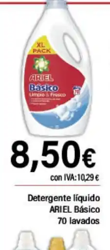 Cash Ifa ARIEL Detergente líquido Básico 70 lavados oferta