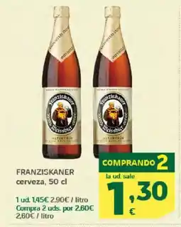 HiperDino FRANZISKANER cerveza oferta