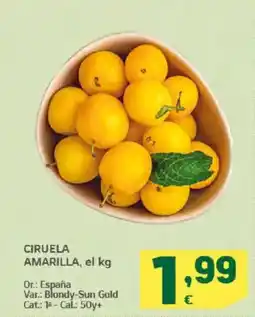 HiperDino Ciruela amarilla oferta