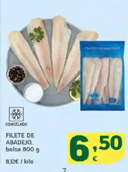HiperDino Filete de abadejo oferta