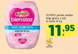 HiperDino ELPOZO jamón cocido bajo grasa y sal oferta