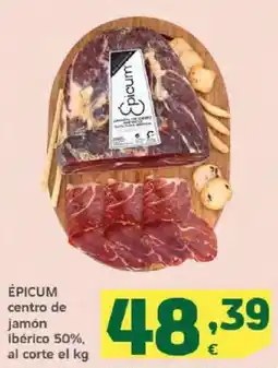 HiperDino ÉPICUM centro de jamón ibérico 50% oferta