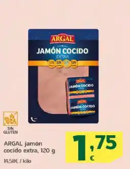 HiperDino ARGAL jamón cocido extra oferta
