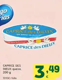 HiperDino CAPRICE DES DIEUX queso oferta