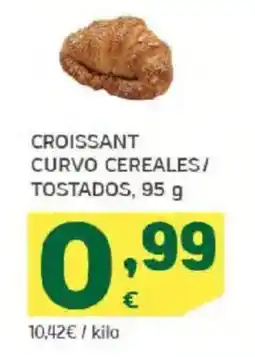 HiperDino Croissant curvo cereales/ tostados oferta