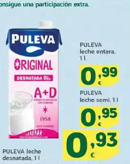 HiperDino PULEVA leche desnatada oferta