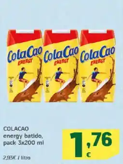 HiperDino COLACAO energy batido oferta