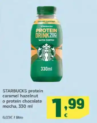 HiperDino STARBUCKS protein caramel hazelnut o protein chocolate mocha oferta