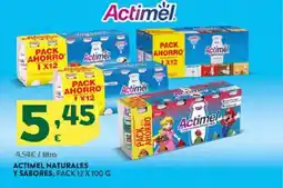 HiperDino ACTIMEL Naturales y sabores oferta