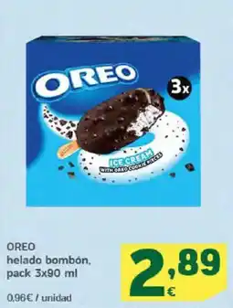 HiperDino OREO helado bombón oferta