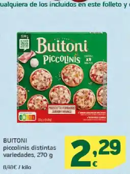 HiperDino BUITONI piccolinis distintas variedades oferta