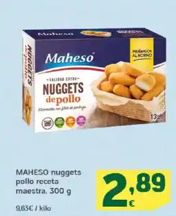 HiperDino MAHESO nuggets pollo receta maestra oferta