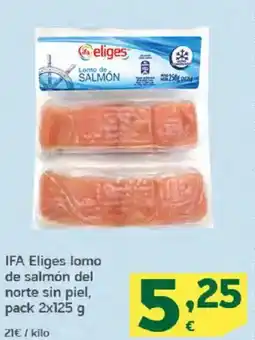 HiperDino IFA Eliges lomo de salmón del norte sin piel oferta