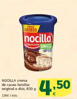 HiperDino NOCILLA crema de cacao familiar original o dúo oferta
