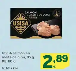 HiperDino USISA salmón en aceite de oliva oferta