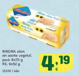 HiperDino RIBEIRA atún en aceite vegetal oferta