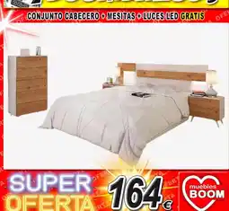 Muebles Boom Conjunto cabecero + mesitas + luces led gratis oferta