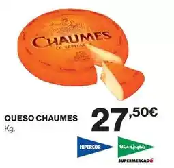 Hipercor Chaumes - queso oferta