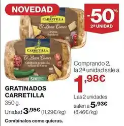 Hipercor Carretilla - gratinados oferta