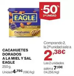 Hipercor Eagle - cacahuetes dorados a la miel y sal oferta