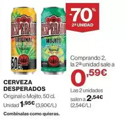 Hipercor Desperados - cerveza oferta
