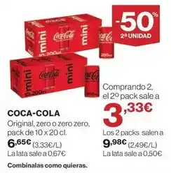 Hipercor Coca-cola - original oferta