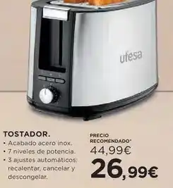Hipercor Ufesa - tostador oferta