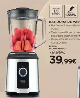 Hipercor Ufesa - batidora de vaso oferta