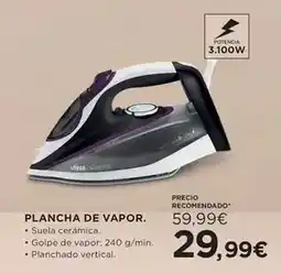 Hipercor Ufesa - plancha de vapor oferta