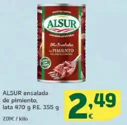 HiperDino ALSUR ensalada de pimiento oferta