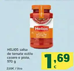 HiperDino HELIOS salsa de tomate estilo casero o pisto oferta