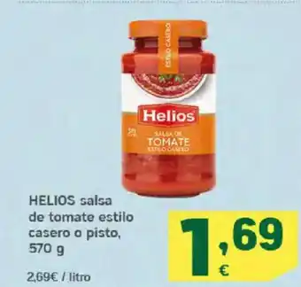 HiperDino HELIOS salsa de tomate estilo casero o pisto oferta