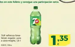 HiperDino 7UP refresco lima- limón regular, zero o zero-mojito oferta