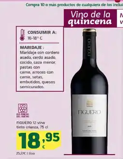 HiperDino FIGUERO 12 vino tinto crianza oferta