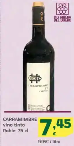 HiperDino CARRAMIMBRE vino tinto Roble oferta