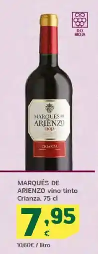 HiperDino MARQUÉS DE ARIENZO vino tinto Crianza oferta