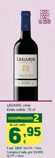 HiperDino LEGARIS vino tinto roble oferta