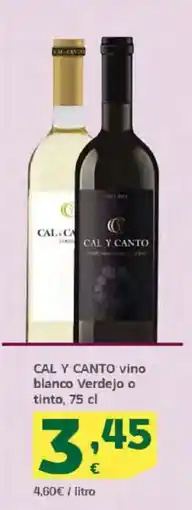 HiperDino CAL Y CANTO vino blanco Verdejo o tinto oferta