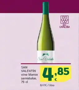 HiperDino SAN VALENTIN vino blanco semidulce oferta